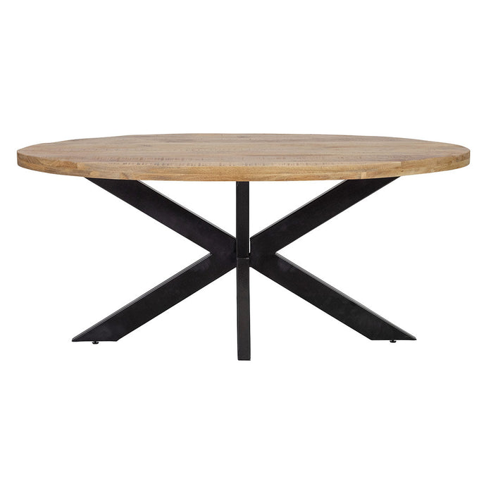 Mangoholz Esstisch Tulsa Oval 210×100 cm Mahom