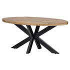 Mangoholz Esstisch Tulsa Oval 220×110 cm Mahom