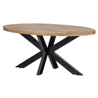 Mangoholz Esstisch Tulsa Oval 210×100 cm Mahom