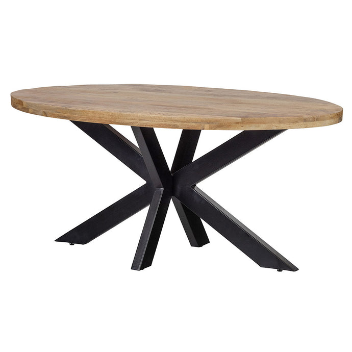 Mangoholz Esstisch Tulsa Oval 210×100 cm Mahom