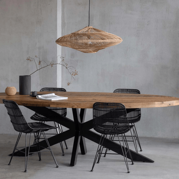 Mangoholz Esstisch Tulsa Oval 180×100 cm Mahom