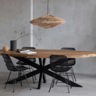 Mangoholz Esstisch Tulsa Oval 220×110 cm Mahom
