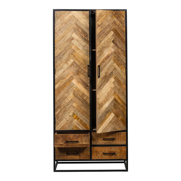 Mangoholz Schrank New Haven 90 cm Mahom