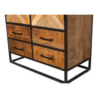Mangoholz Schrank New Haven 90 cm Mahom