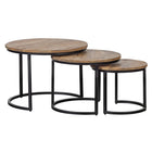 Mangoholz Couchtische Charlotte Mahom - Satz von 3