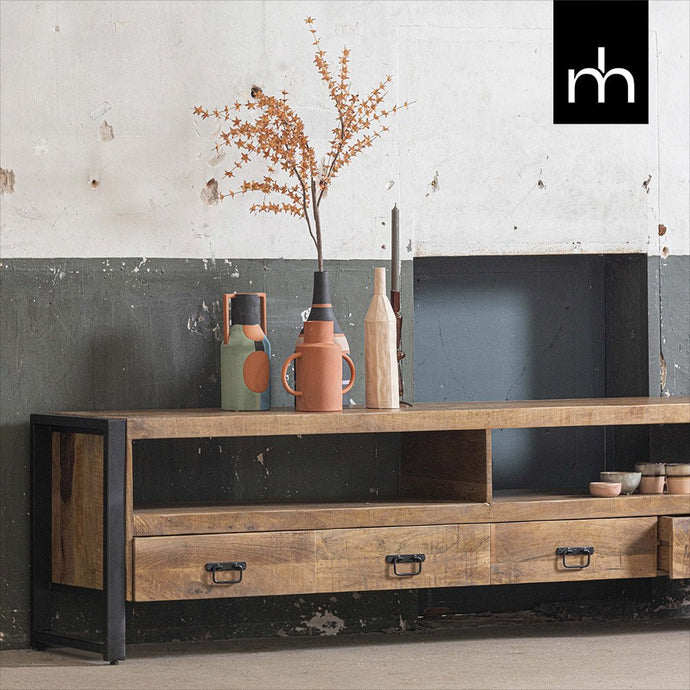 Mangoholz TV-Möbel Fresno 220 cm Mahom