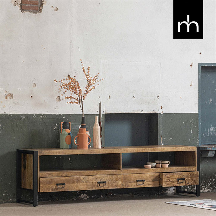 Mangoholz TV-Möbel Fresno 220 cm Mahom
