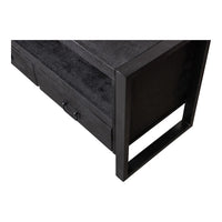 Mangoholz TV-Möbel Fresno Schwarz 150 cm Mahom