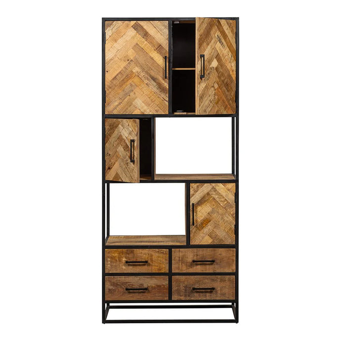 Mangoholz Fächerschrank New Haven 90 cm Mahom