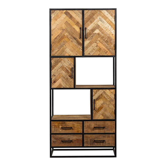 Mangoholz Fächerschrank New Haven 90 cm Mahom