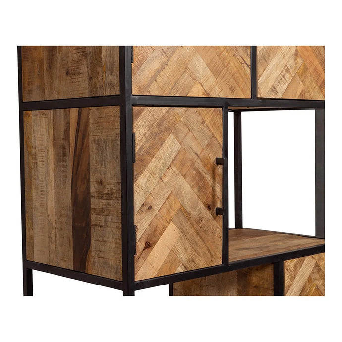 Mangoholz Fächerschrank New Haven 90 cm Mahom