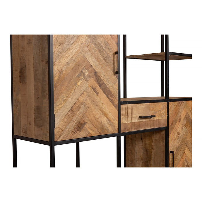 Mangoholz Fächerschrank New Haven XXL Mahom