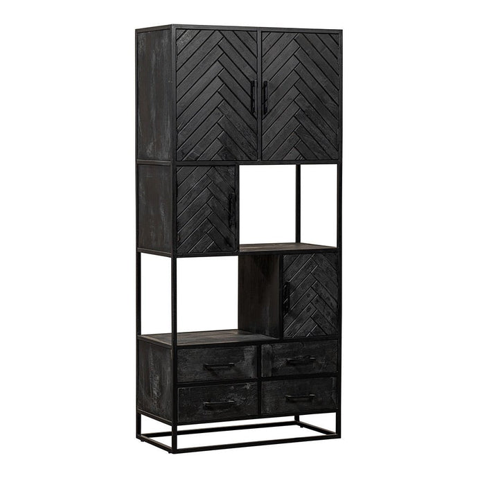 Mangoholz Fächerschrank Sienna 90 cm Mahom