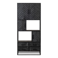 Mangoholz Fächerschrank Sienna 90 cm Mahom