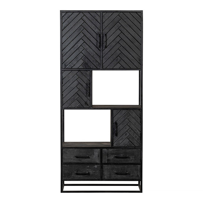 Mangoholz Fächerschrank Sienna 90 cm Mahom