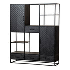 Mangoholz Fächerschrank Sienna XXL Mahom