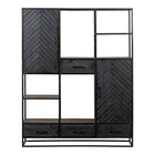 Mangoholz Fächerschrank Sienna XXL Mahom