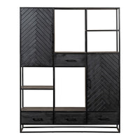 Mangoholz Fächerschrank Sienna XXL Mahom