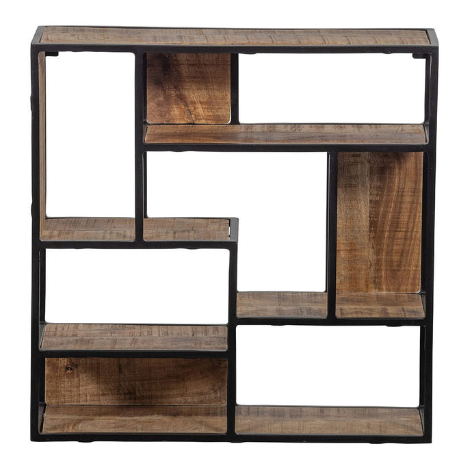 Mangoholz Wandregal Quadratisch 60x60 cm Mahom