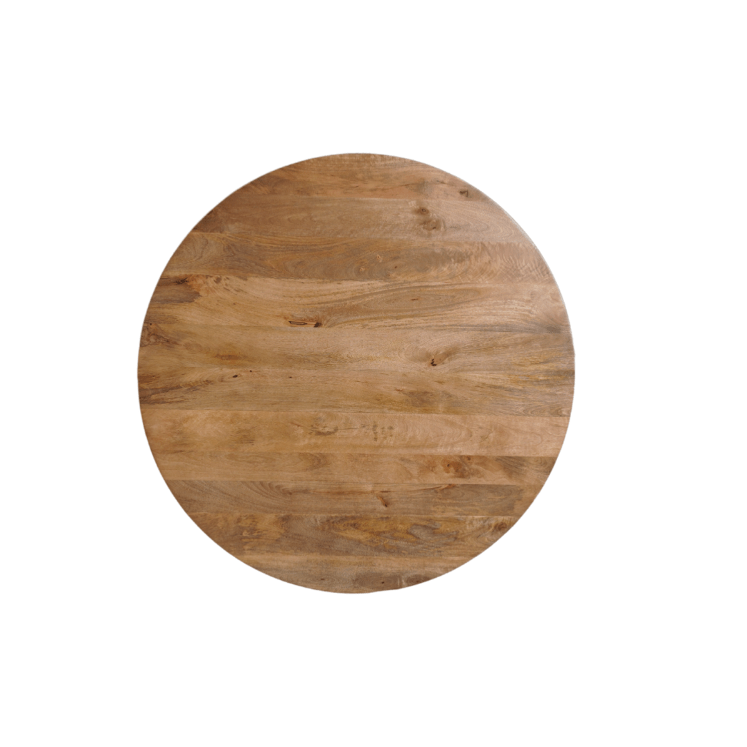 Mangoholz Esstisch rund 110 cm