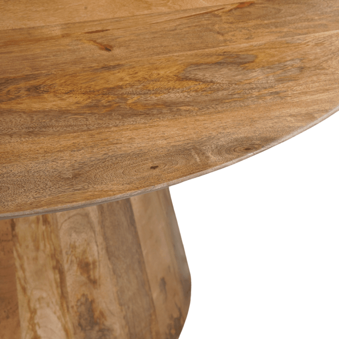 Mangoholz Esstisch Nova Rund 110 cm Mahom