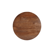 Mangoholz Esstisch Nova Rund 110 cm Dunkelbraun Mahom