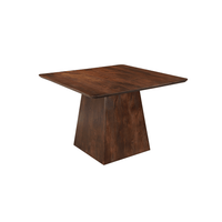 Mangoholz Esstisch Nova Quadratisch 110x110 cm Dunkelbraun Mahom
