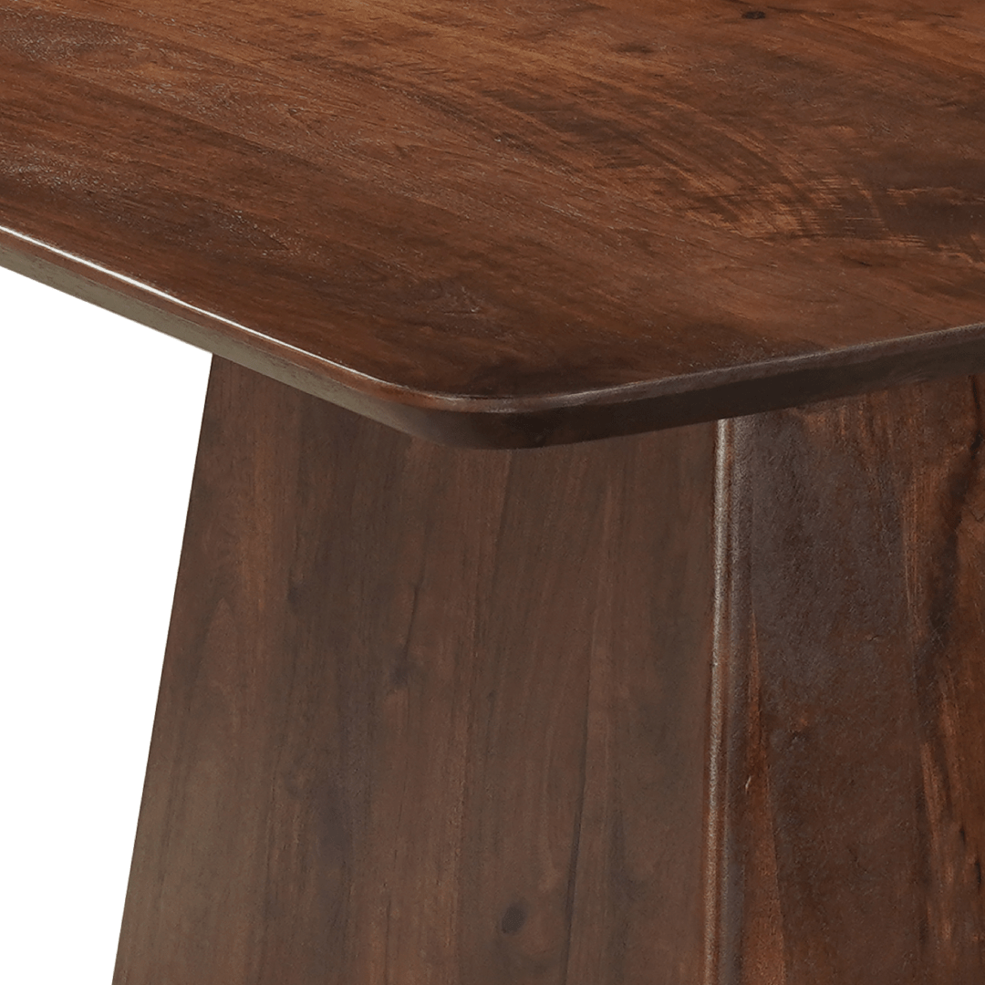 Mangoholz Esstisch quadratisch Dunkelbraun 110x110 cm