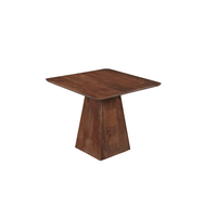 Mangoholz Esstisch Nova Quadratisch 90x90 cm Dunkelbraun Mahom