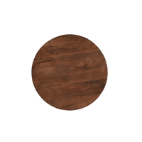 Mangoholz Couchtisch Nova Rund 60 cm Dunkelbraun Mahom