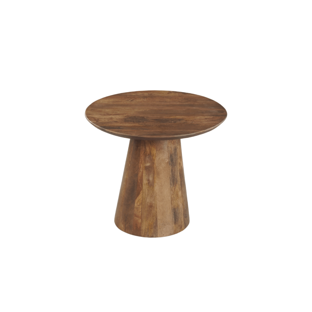 Mangoholz Couchtisch rund 60 cm