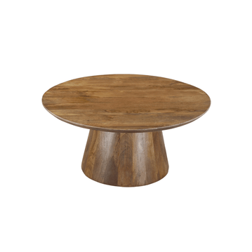 Mangoholz Couchtisch rund 80 cm