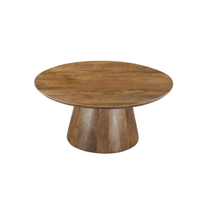 Mangoholz Couchtisch Nova Rund 80 cm Mahom