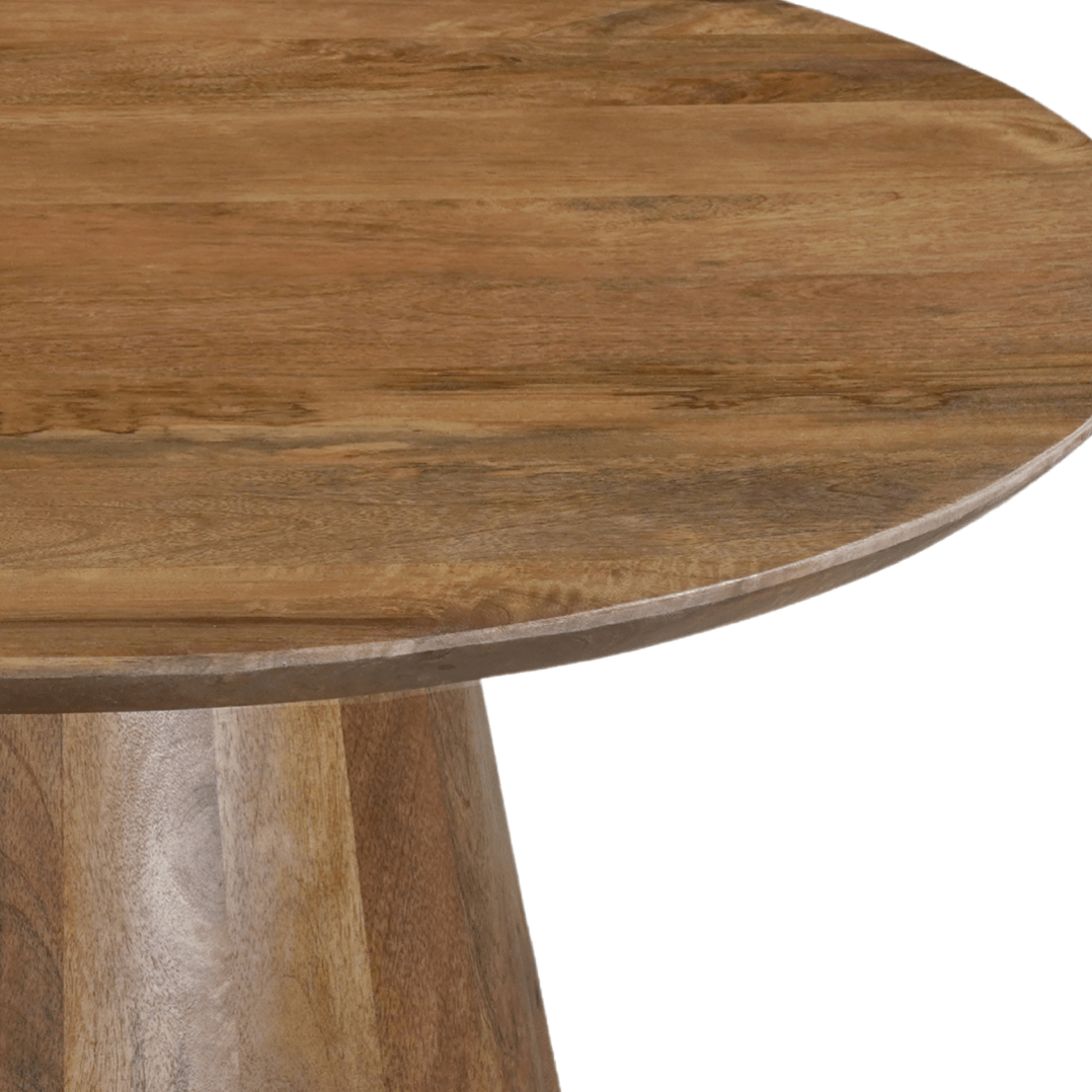 Mangoholz Couchtisch rund 80 cm