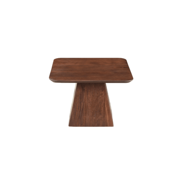 Mangoholz Couchtisch Dunkelbraun quadratisch 60x60 cm