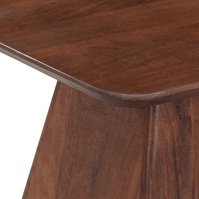 Mangoholz Couchtisch Nova Quadratisch 60x60 cm Dunkelbraun Mahom