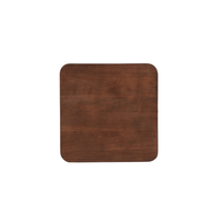 Mangoholz Couchtisch Nova Quadratisch 60x60 cm Dunkelbraun Mahom