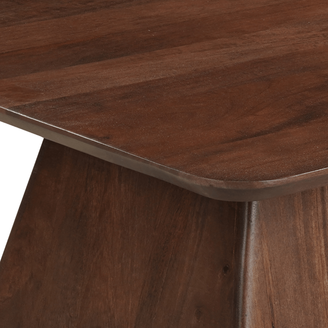 Mangoholz Couchtisch Dunkelbraun quadratisch 80x80 cm