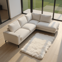 Ecksofa Nora 4-Sitzer Rechts Creme