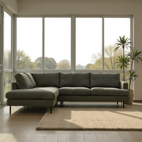 Ecksofa Nolio 4-Sitzer Links Grün