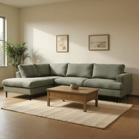 Ecksofa Nolio 4-Sitzer Links Grün