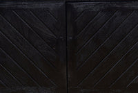 Mangoholz TV-Möbel Reno Schwarz 200 cm Mahom