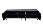 Mangoholz TV-Möbel Reno Schwarz 200 cm Mahom