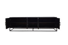 Mangoholz TV-Möbel Reno Schwarz 200 cm Mahom