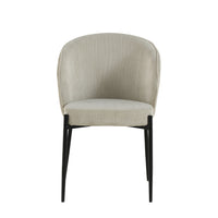 Esszimmerstuhl Avignon Beige mit schwarzem Fuß Mahom