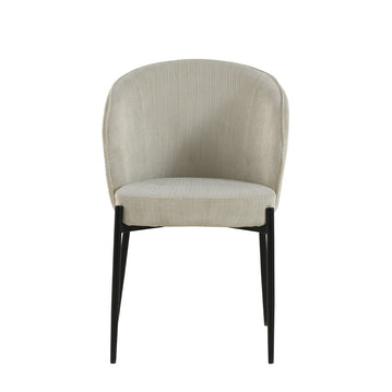 Esszimmerstuhl Avignon Beige mit schwarzem Fuß Mahom