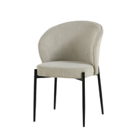 Esszimmerstuhl Avignon Beige mit schwarzem Fuß Mahom