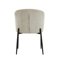 Esszimmerstuhl Avignon Beige mit schwarzem Fuß Mahom