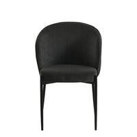 Esszimmerstuhl Avignon Dunkelgrau mit schwarzem Fuß Mahom