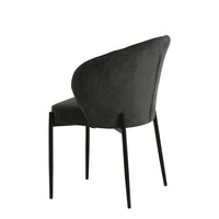 Esszimmerstuhl Avignon Dunkelgrau mit schwarzem Fuß Mahom